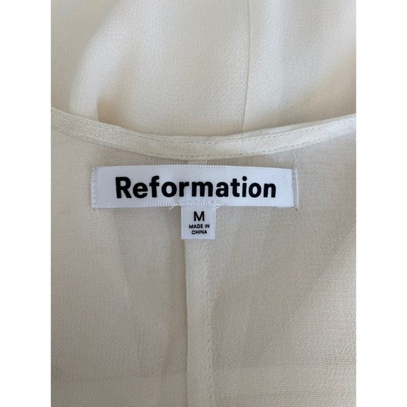 NWT Reformation Winslow Dress in Ivory Size Medium - Picture 8 of 12